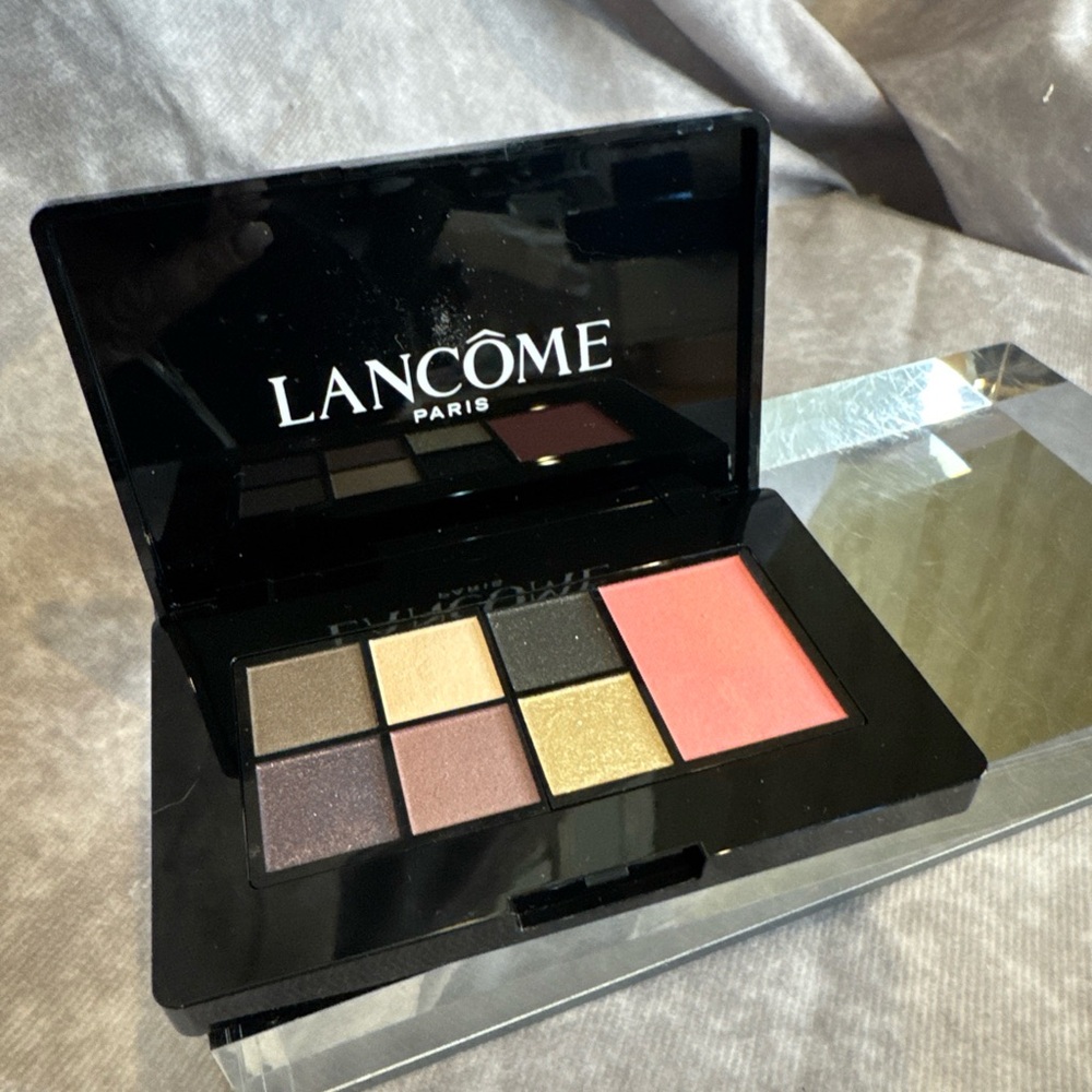 Lancome Eyeshadow Palette with Gold and Pink Shades